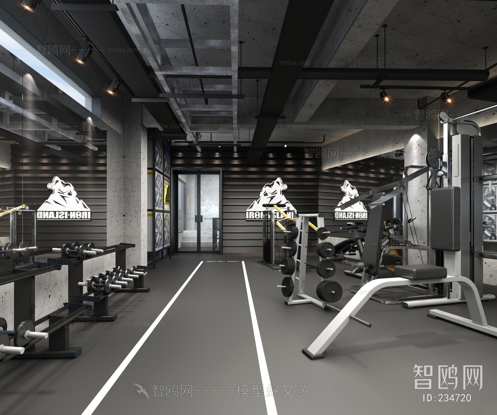 Industrial Style Gym