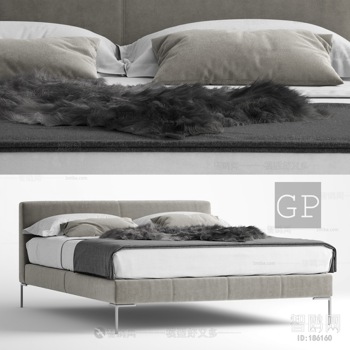 Modern Simple Style Double Bed