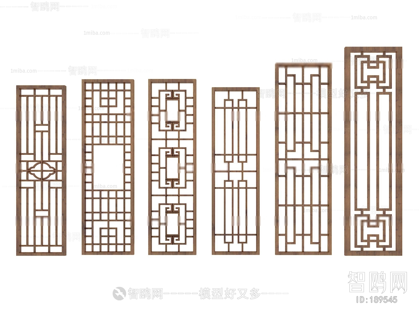 新中式隔断屏风窗花构件