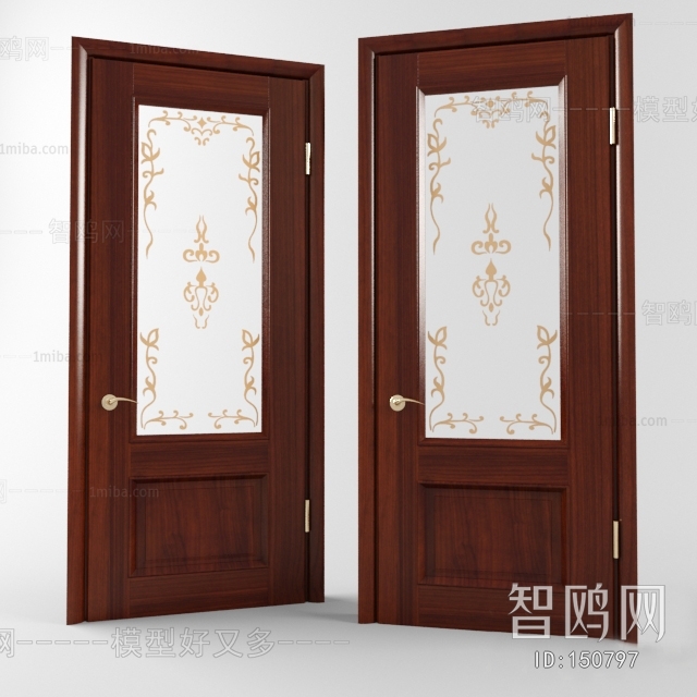 Modern Solid Wood Door