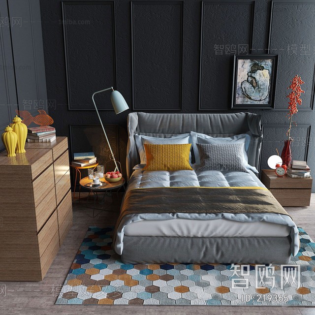 Nordic Style Double Bed