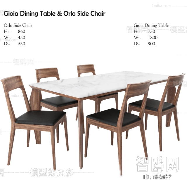 Nordic Style Dining Table And Chairs