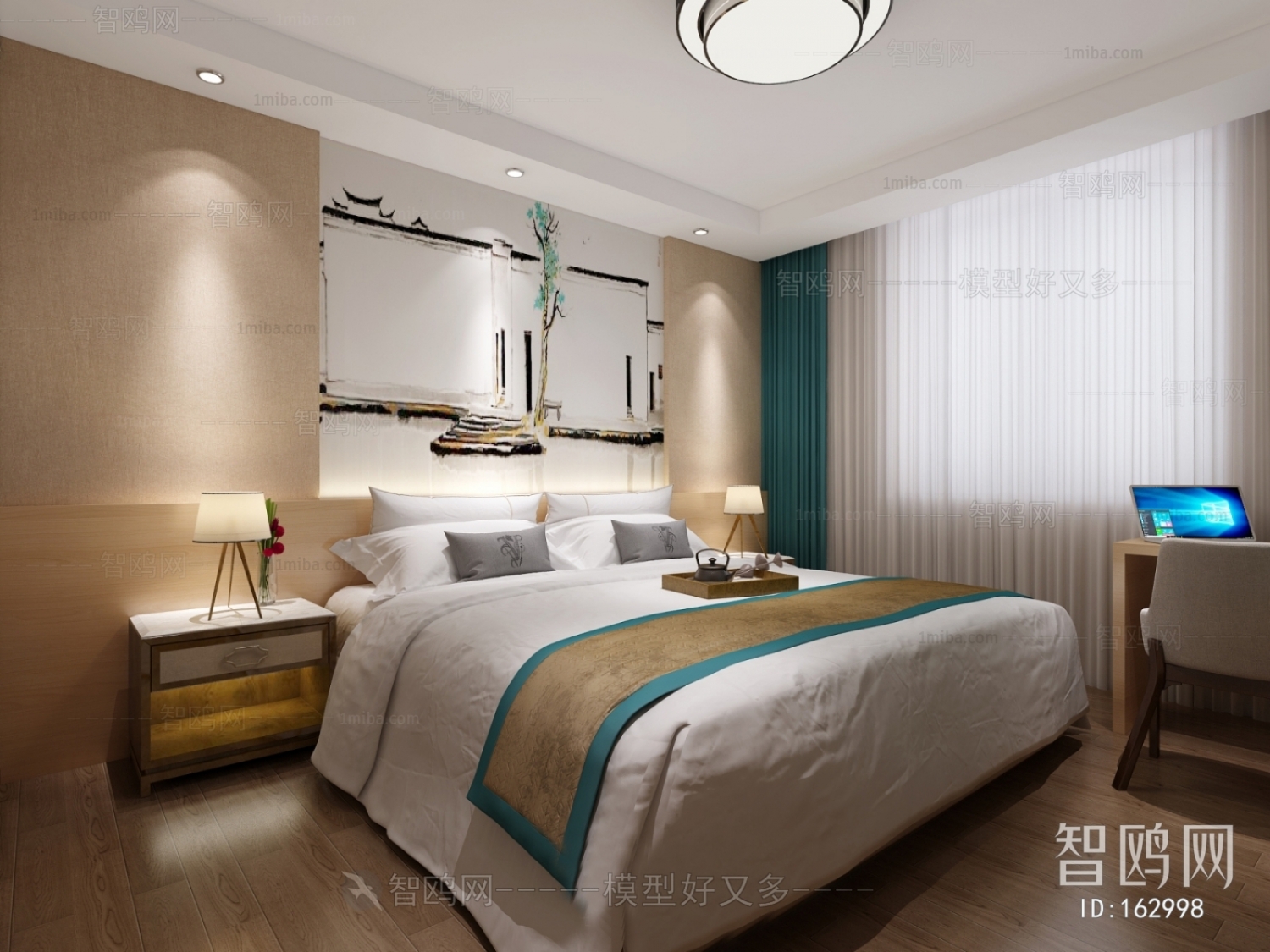 New Chinese Style Bedroom