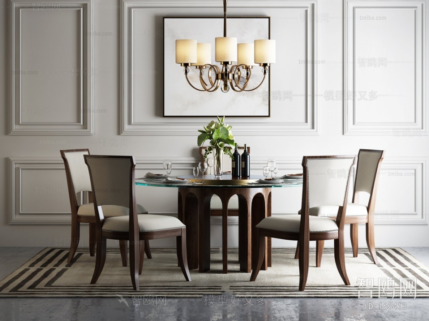 American Style Dining Table And Chairs