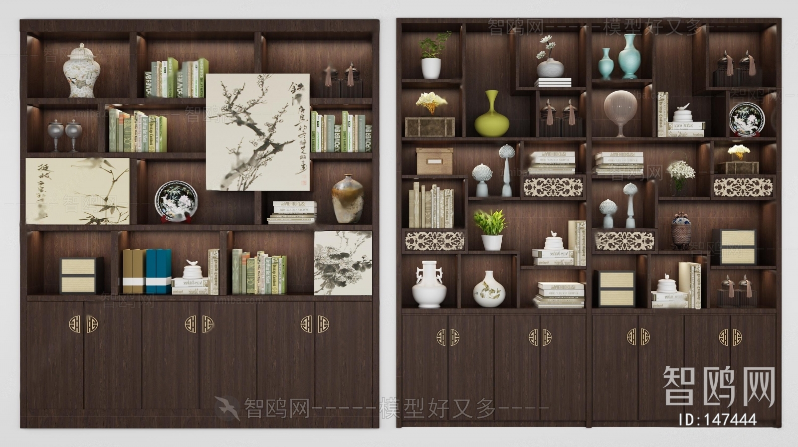 New Chinese Style Bookcase