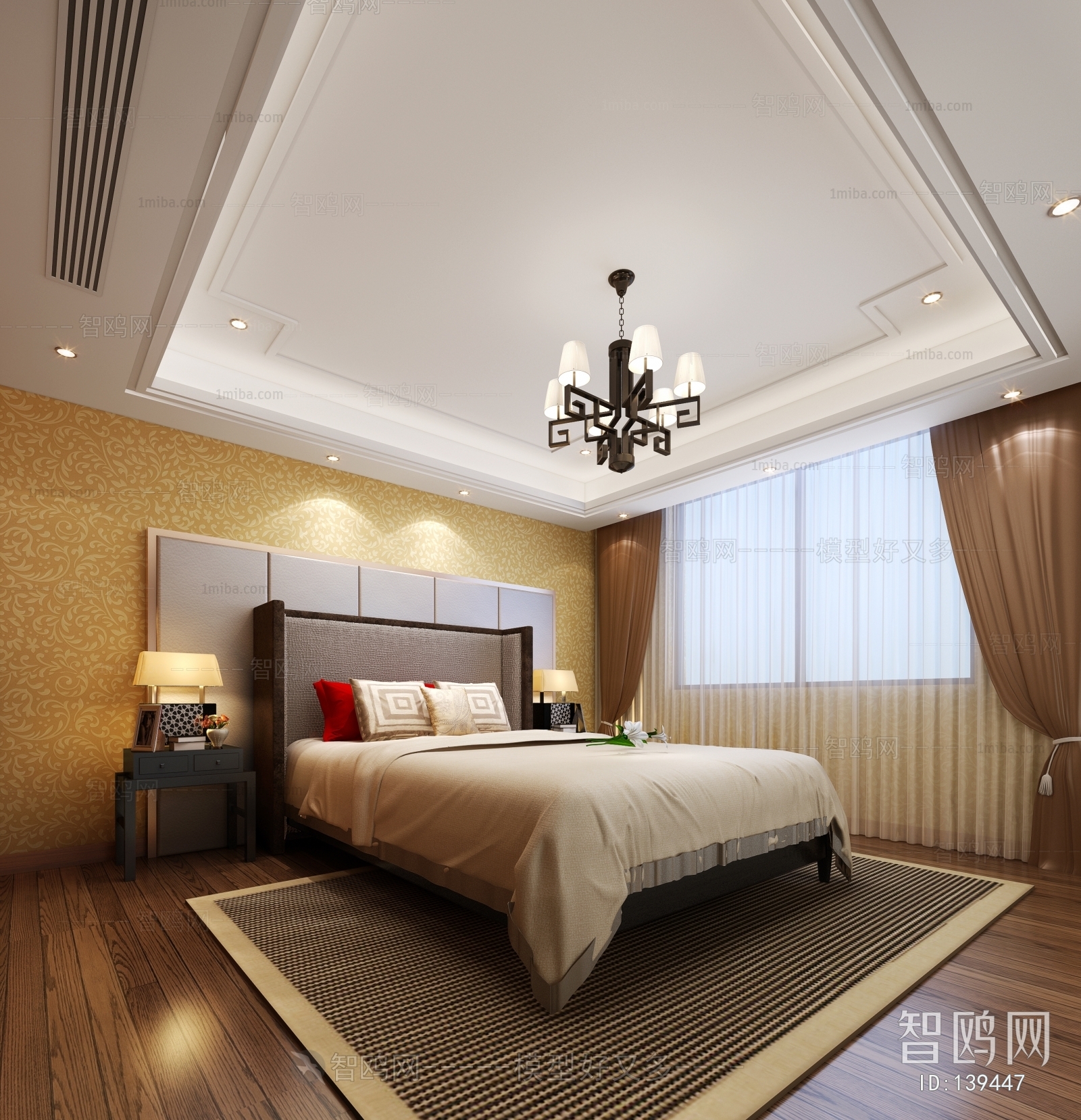 New Chinese Style Bedroom