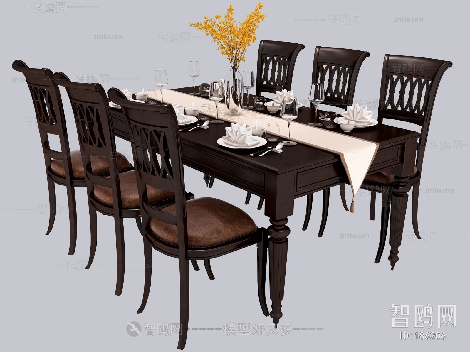 American Style Dining Table And Chairs