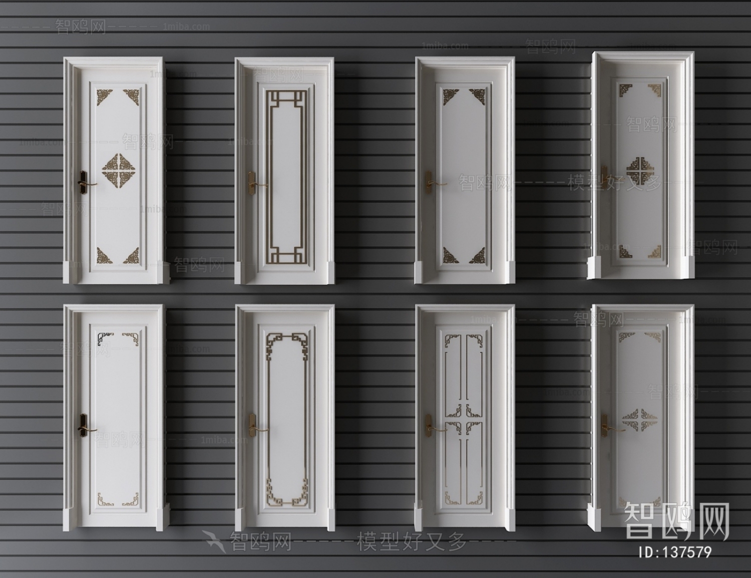 New Chinese Style Single Door