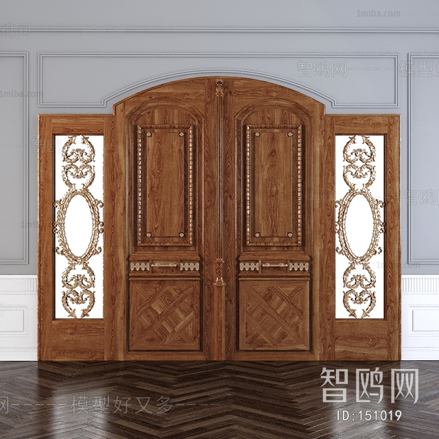 European Style Solid Wood Door