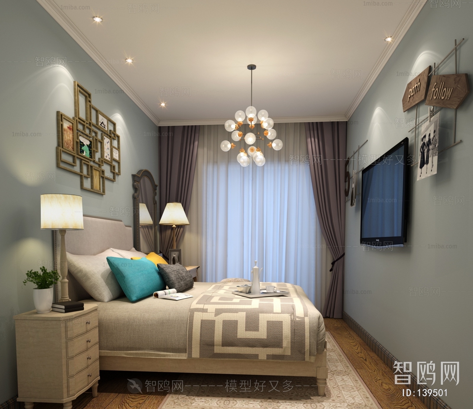 Modern Idyllic Style Bedroom