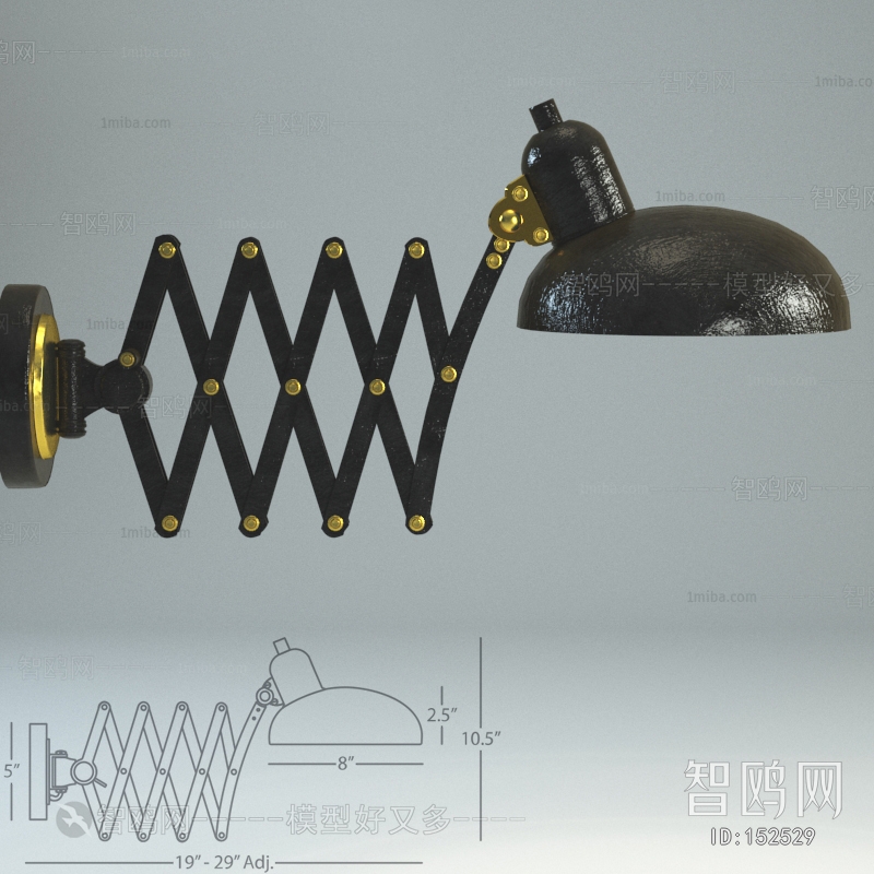 Industrial Style Wall Lamp