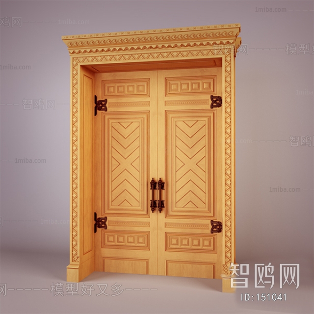 Modern Solid Wood Door