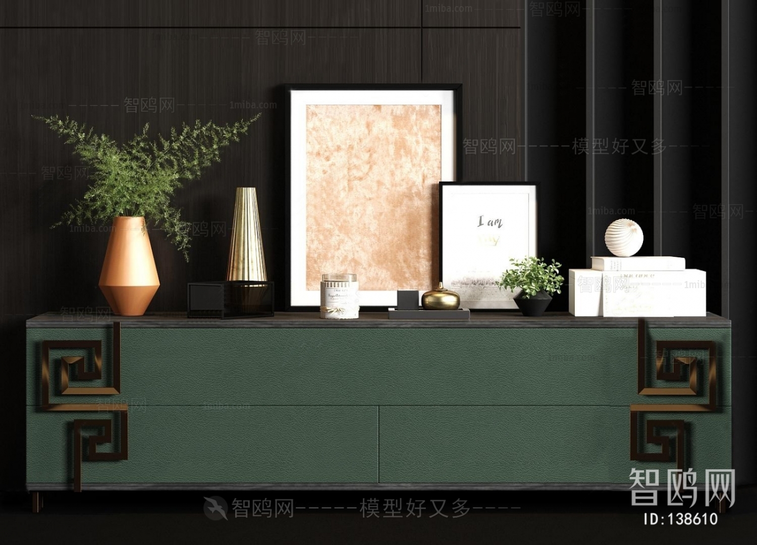 New Chinese Style TV Cabinet