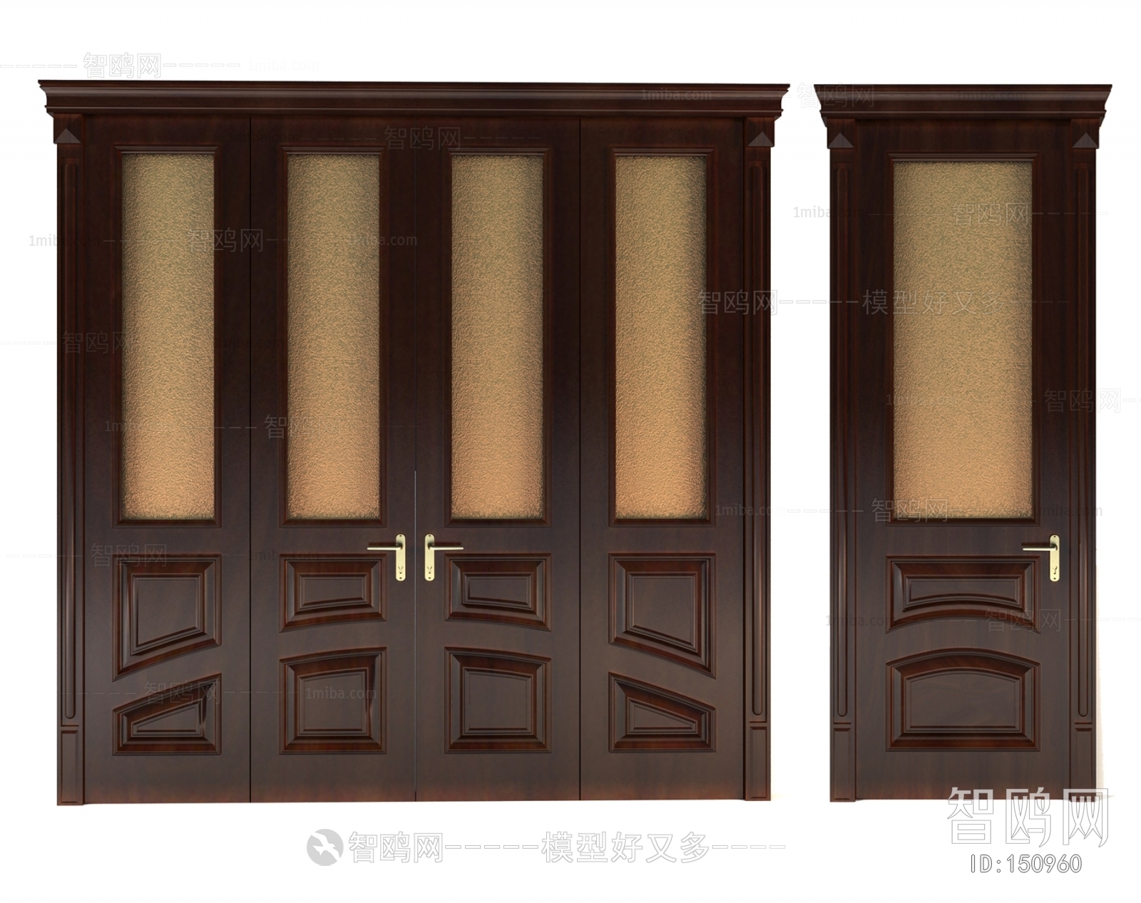 Modern Solid Wood Door