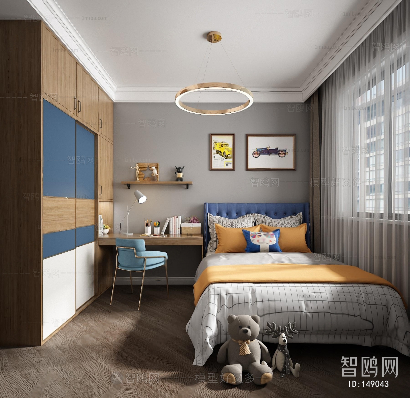 Modern Boy's Room And Son's Room