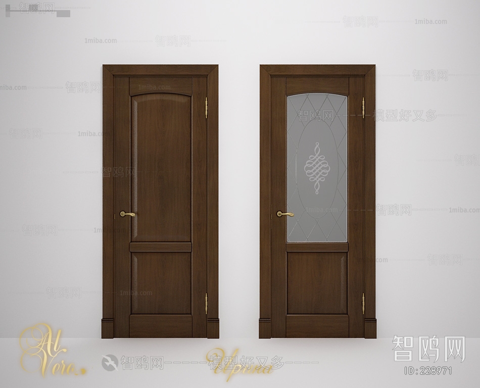 European Style Solid Wood Door