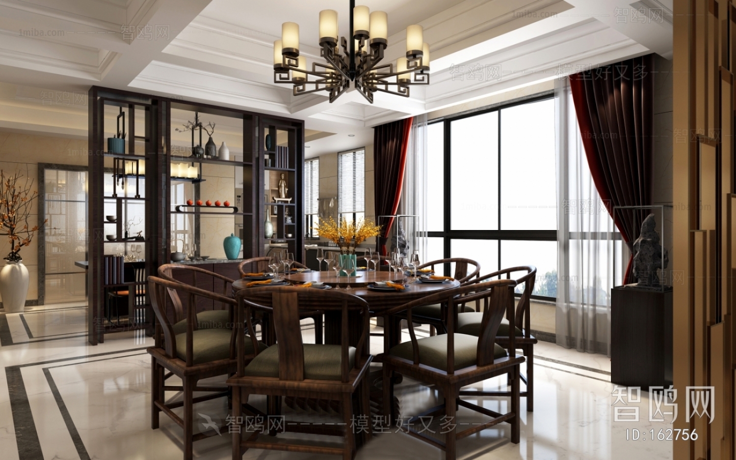 New Chinese Style Dining Room