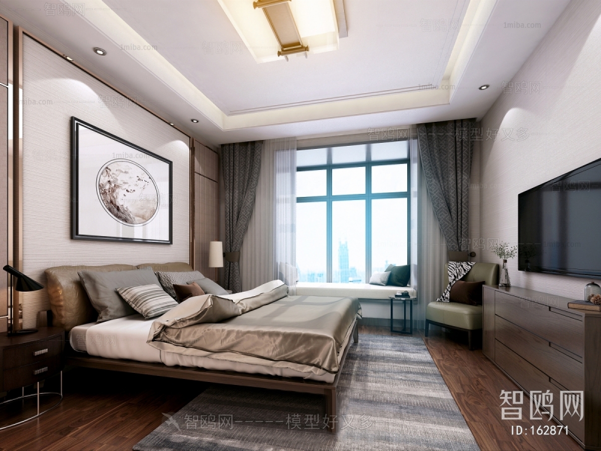 New Chinese Style Bedroom