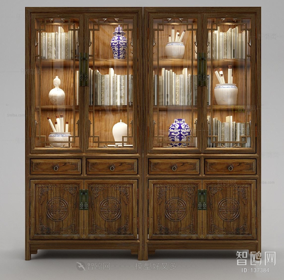 Chinese Style Bookcase