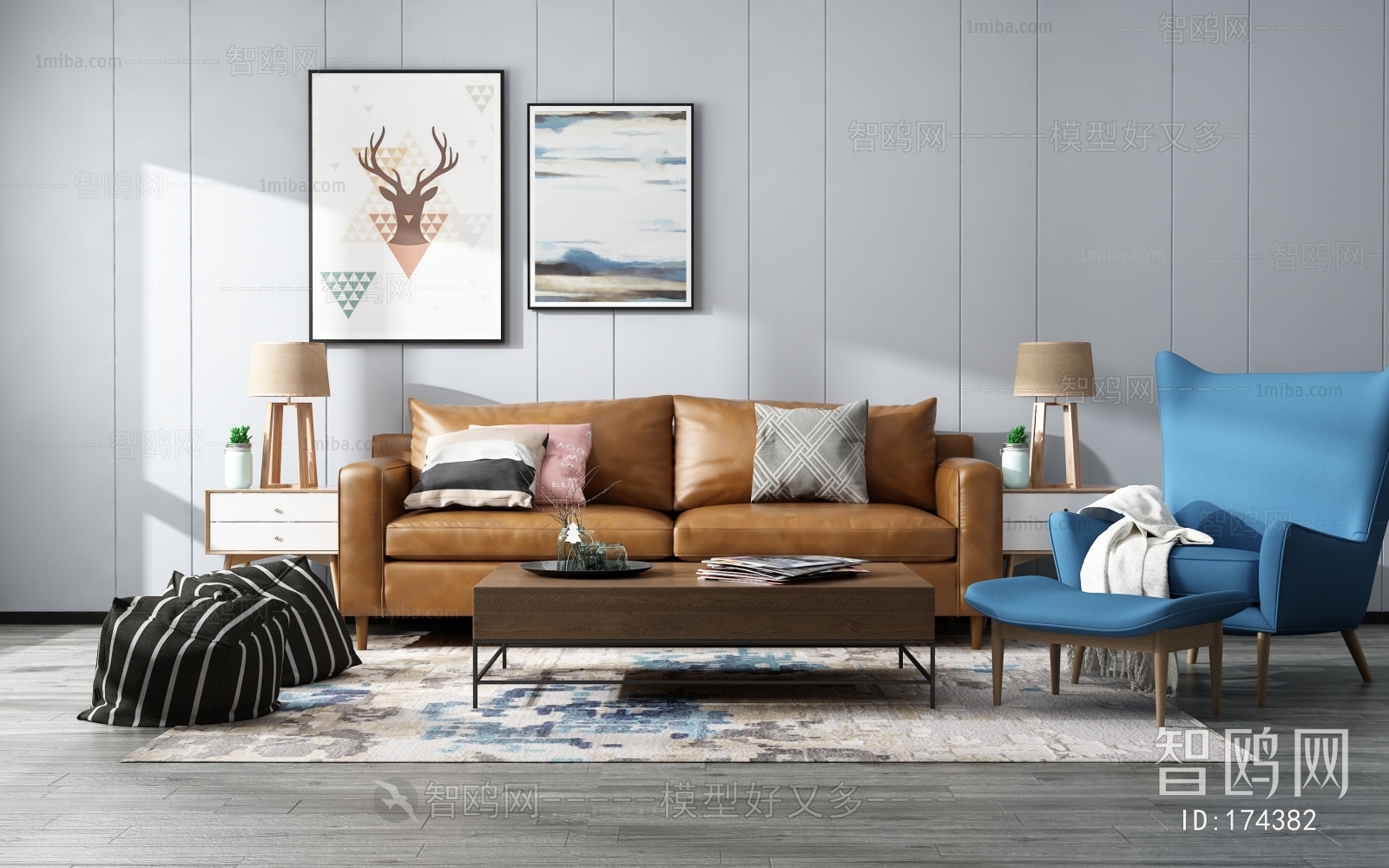 Nordic Style Sofa Combination