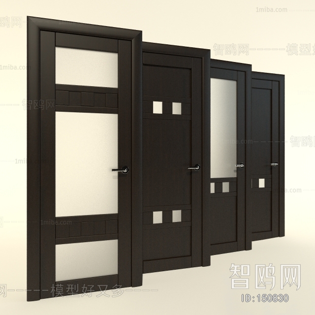 Modern Solid Wood Door