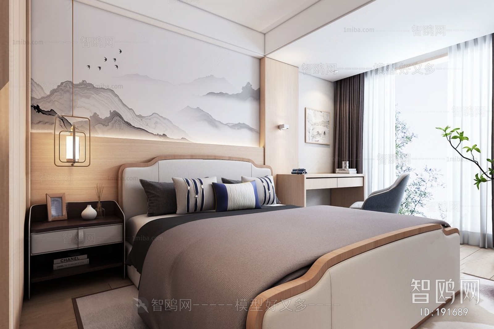 New Chinese Style Bedroom