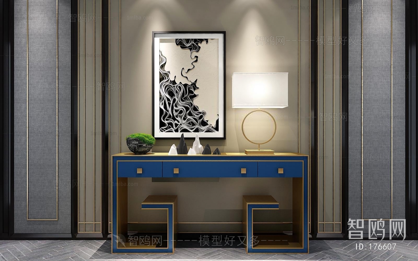 New Chinese Style Side Cabinet/Entrance Cabinet