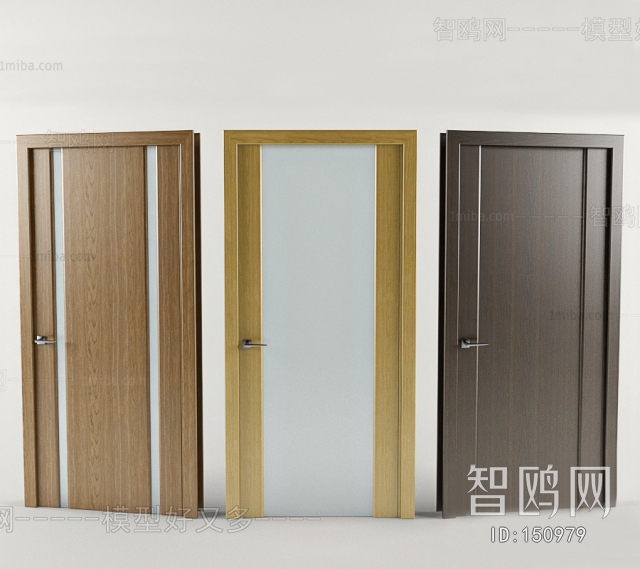 Modern Solid Wood Door