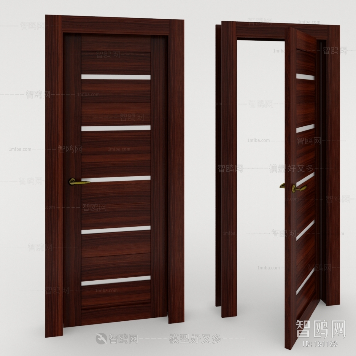 Modern Solid Wood Door