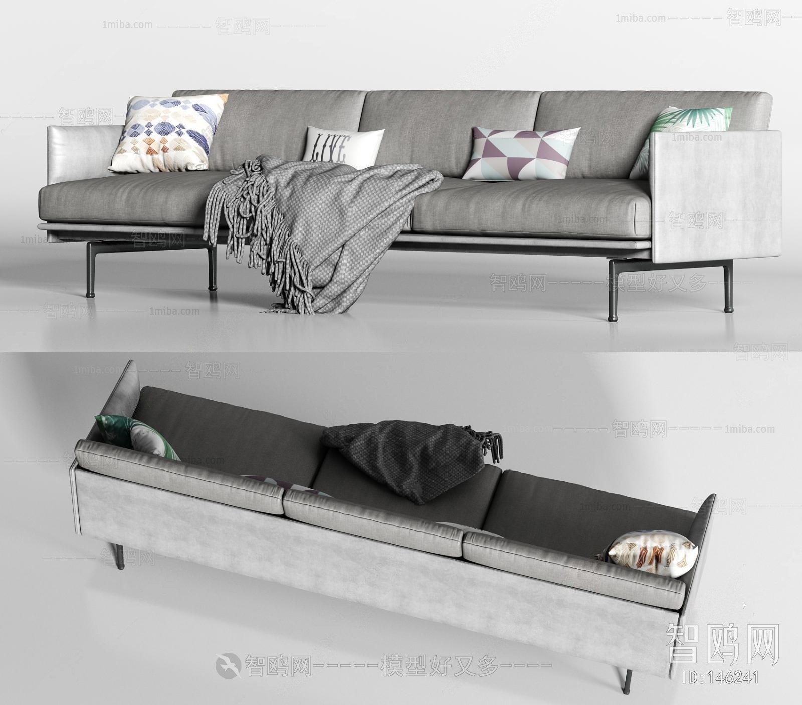 Modern Three-seat Sofa