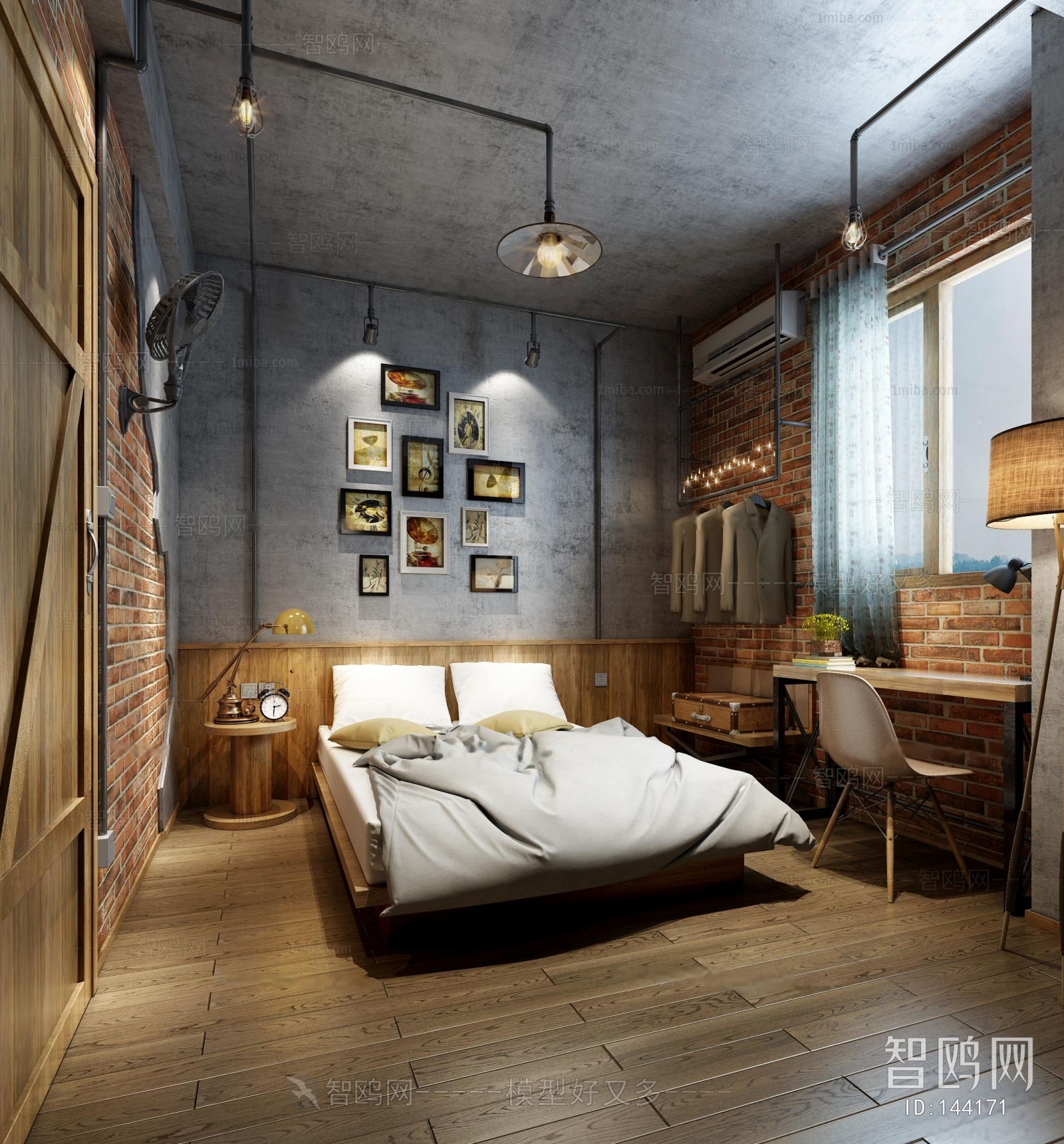 Industrial Style Bedroom