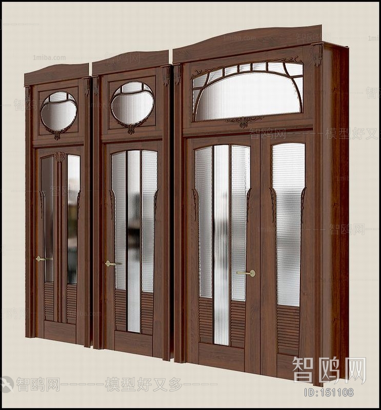 European Style Solid Wood Door