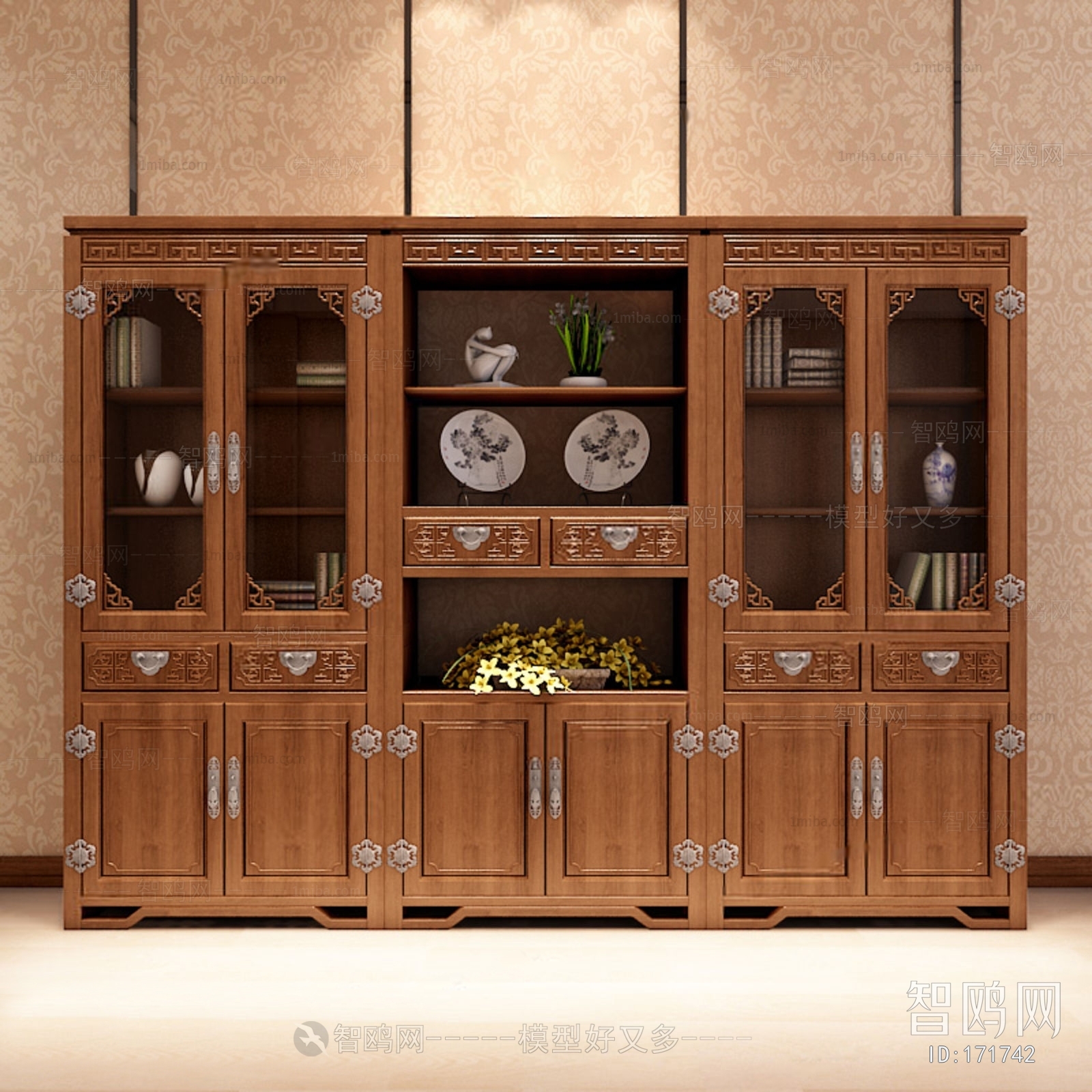 Chinese Style Bookcase