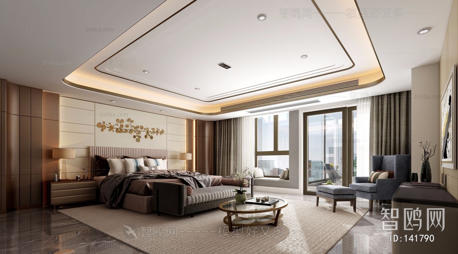 Modern Hong Kong Style Bedroom