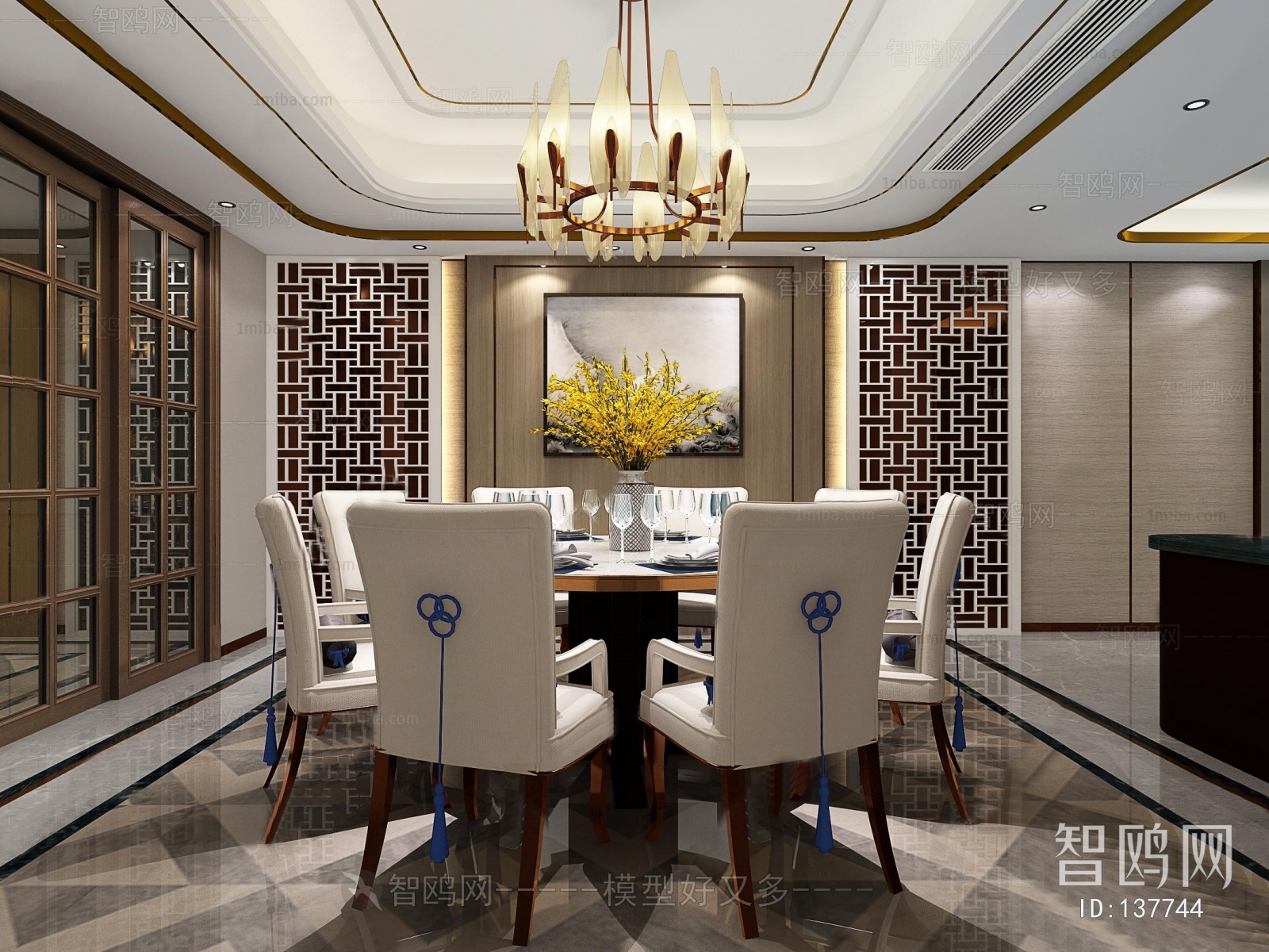 New Chinese Style Dining Room