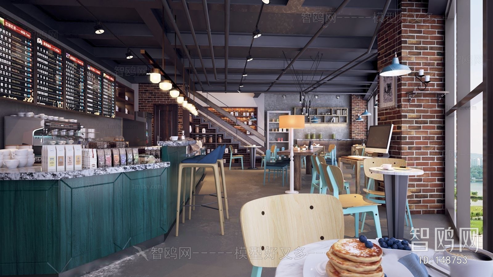 Industrial Style Cafe