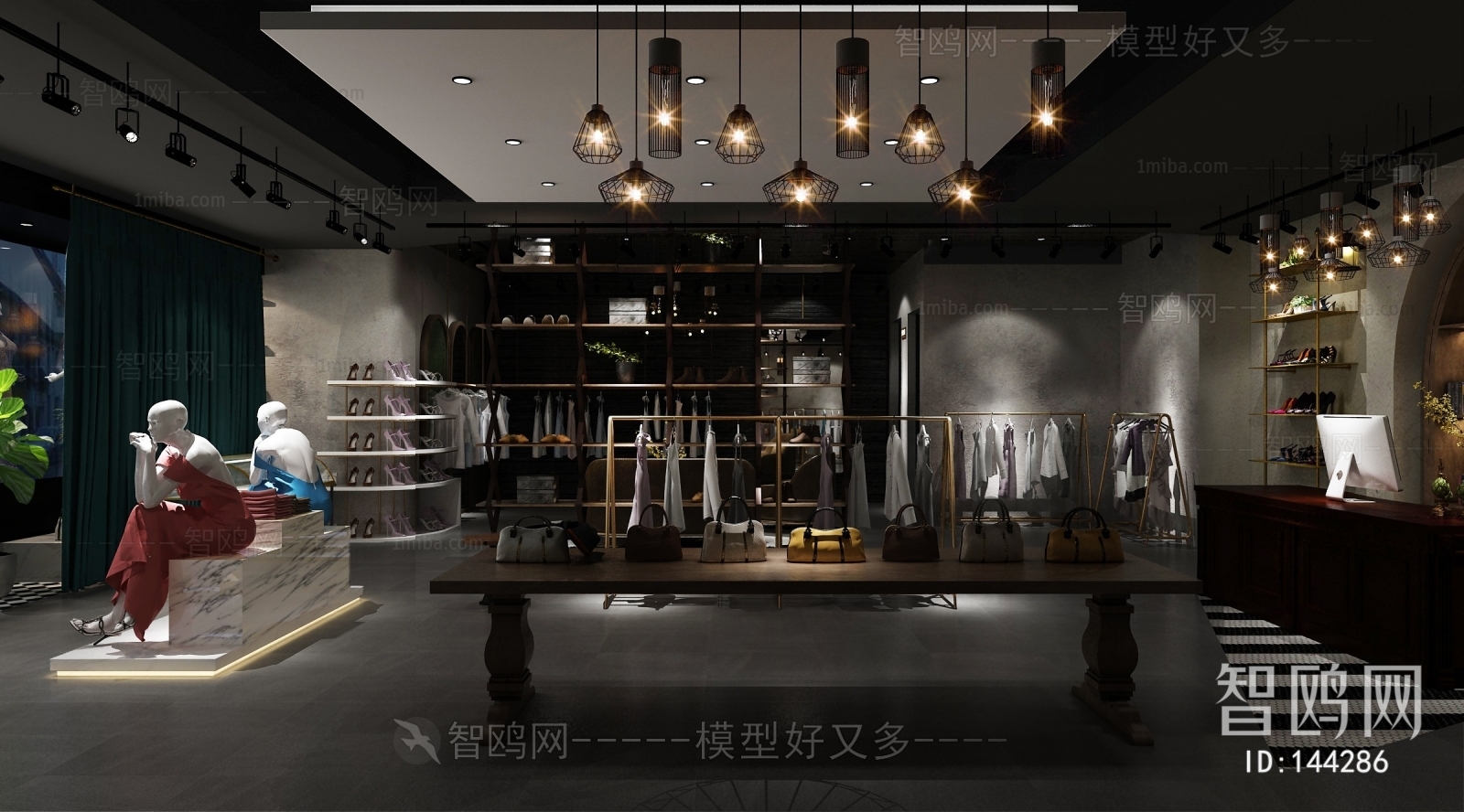 Industrial Style Clothing Store