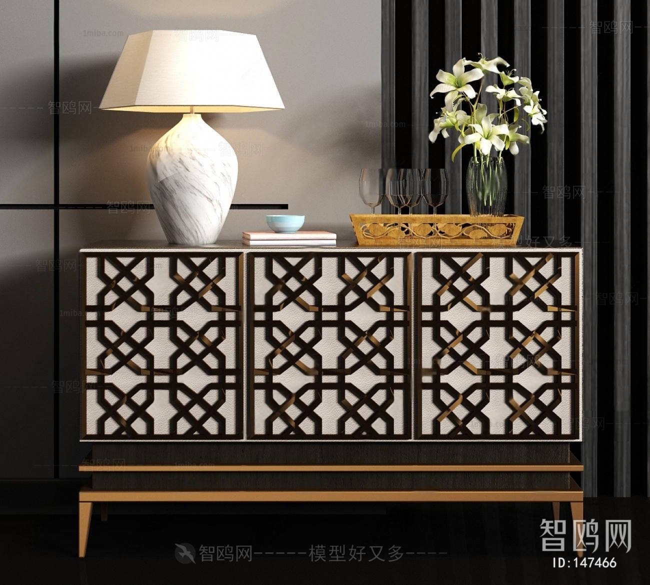 New Chinese Style Side Cabinet/Entrance Cabinet