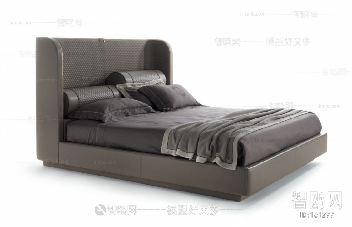 Post Modern Style Double Bed