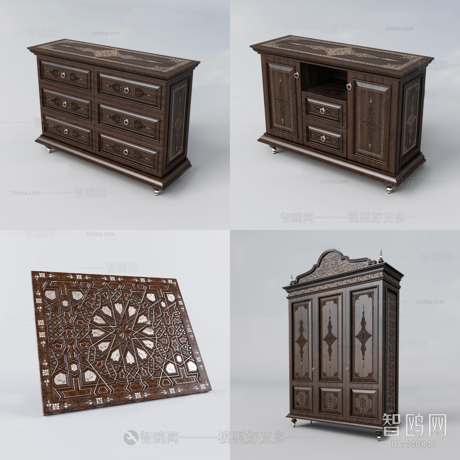 European Style Side Cabinet