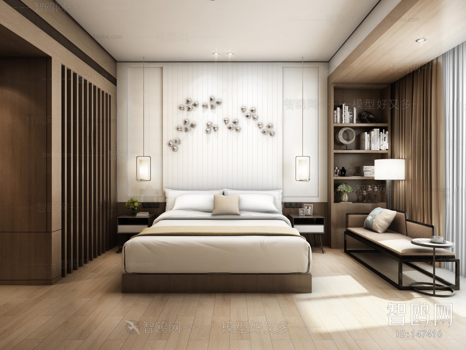 New Chinese Style Bedroom