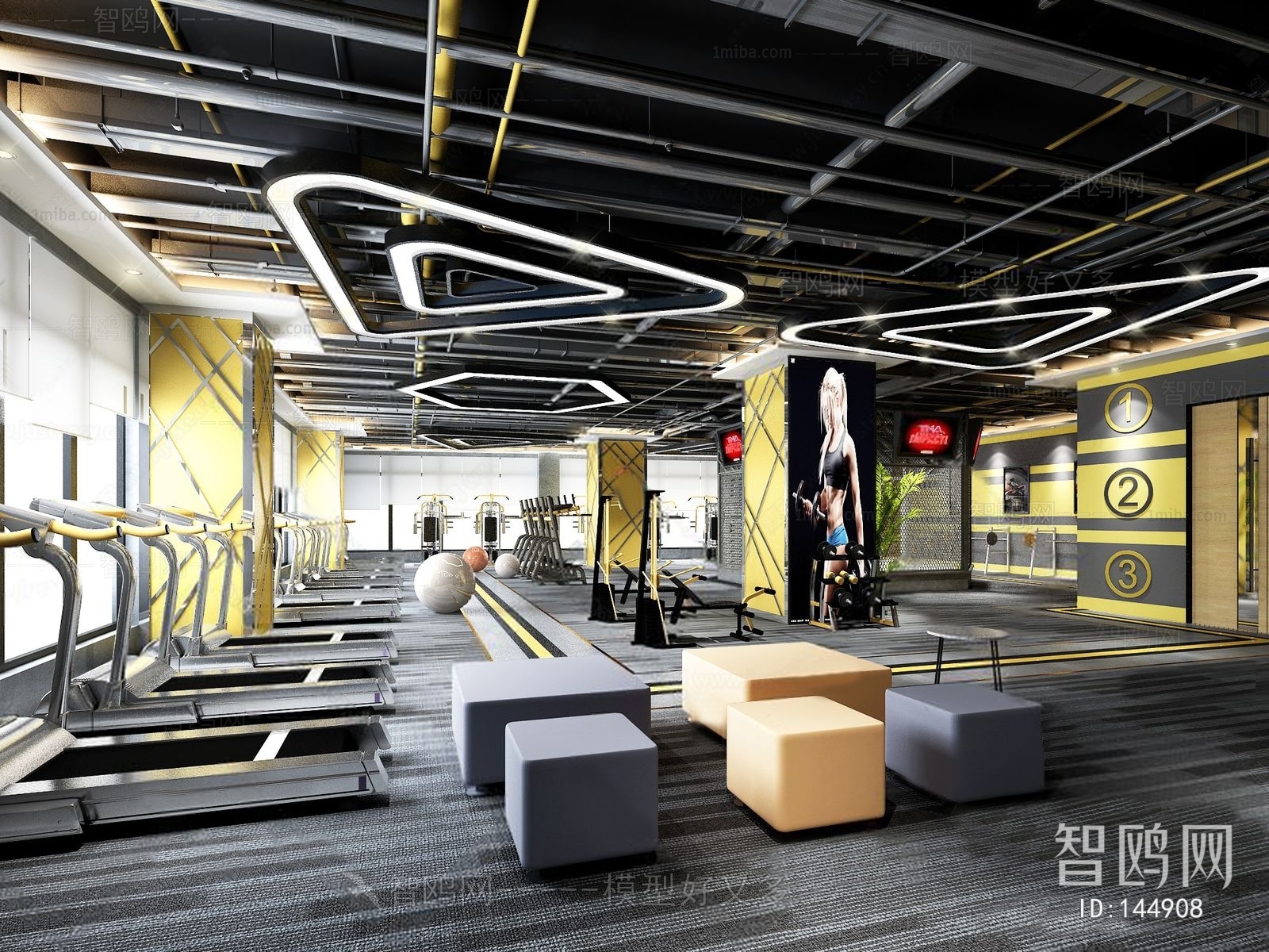 Industrial Style Gym