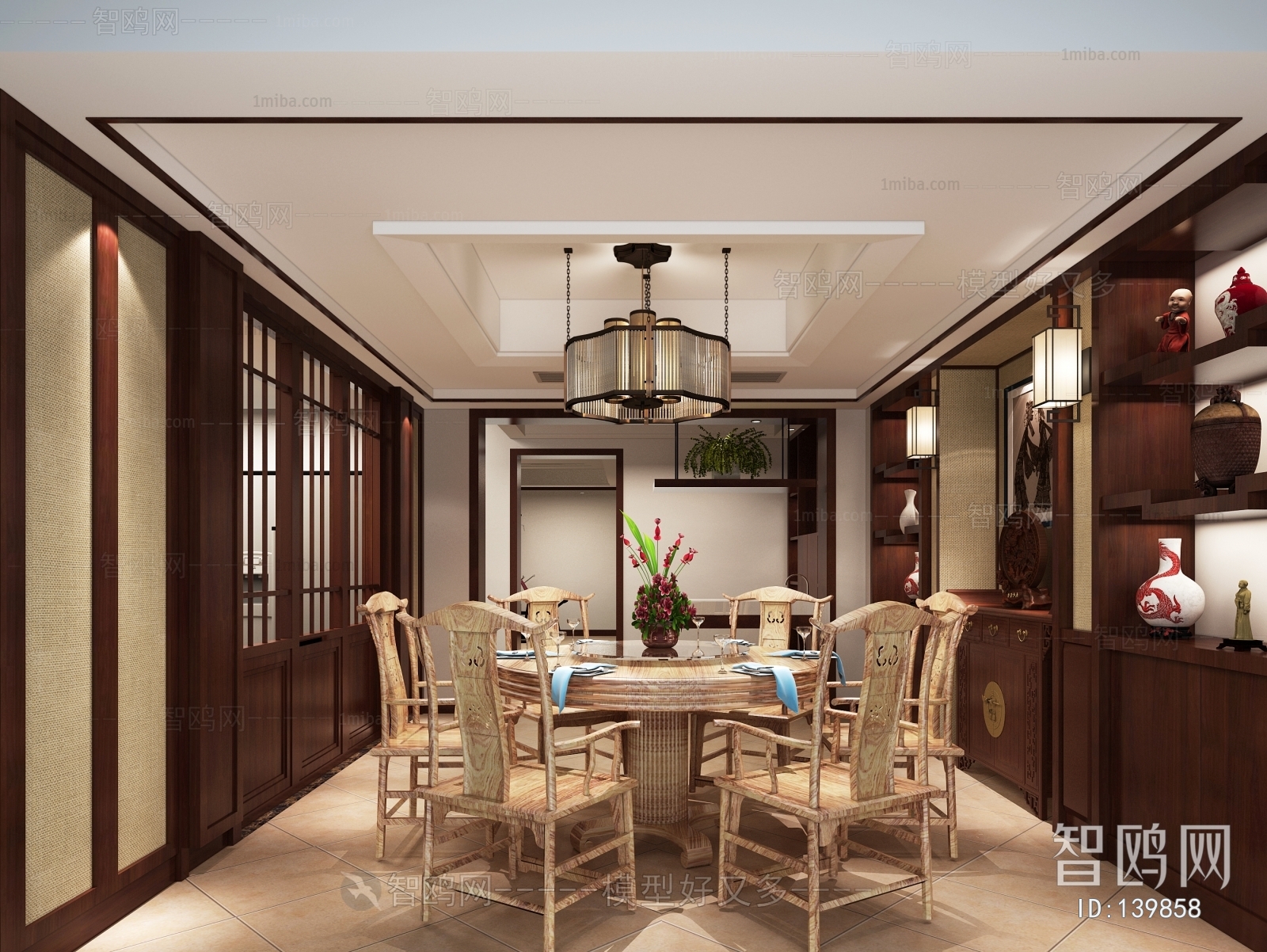 Chinese Style Dining Room