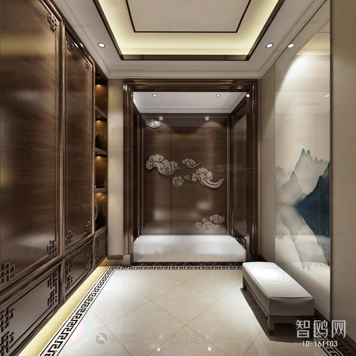 New Chinese Style Hallway