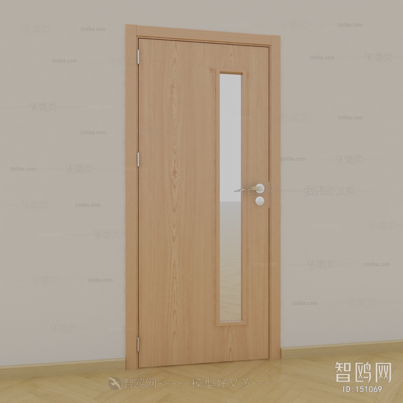 Modern Solid Wood Door