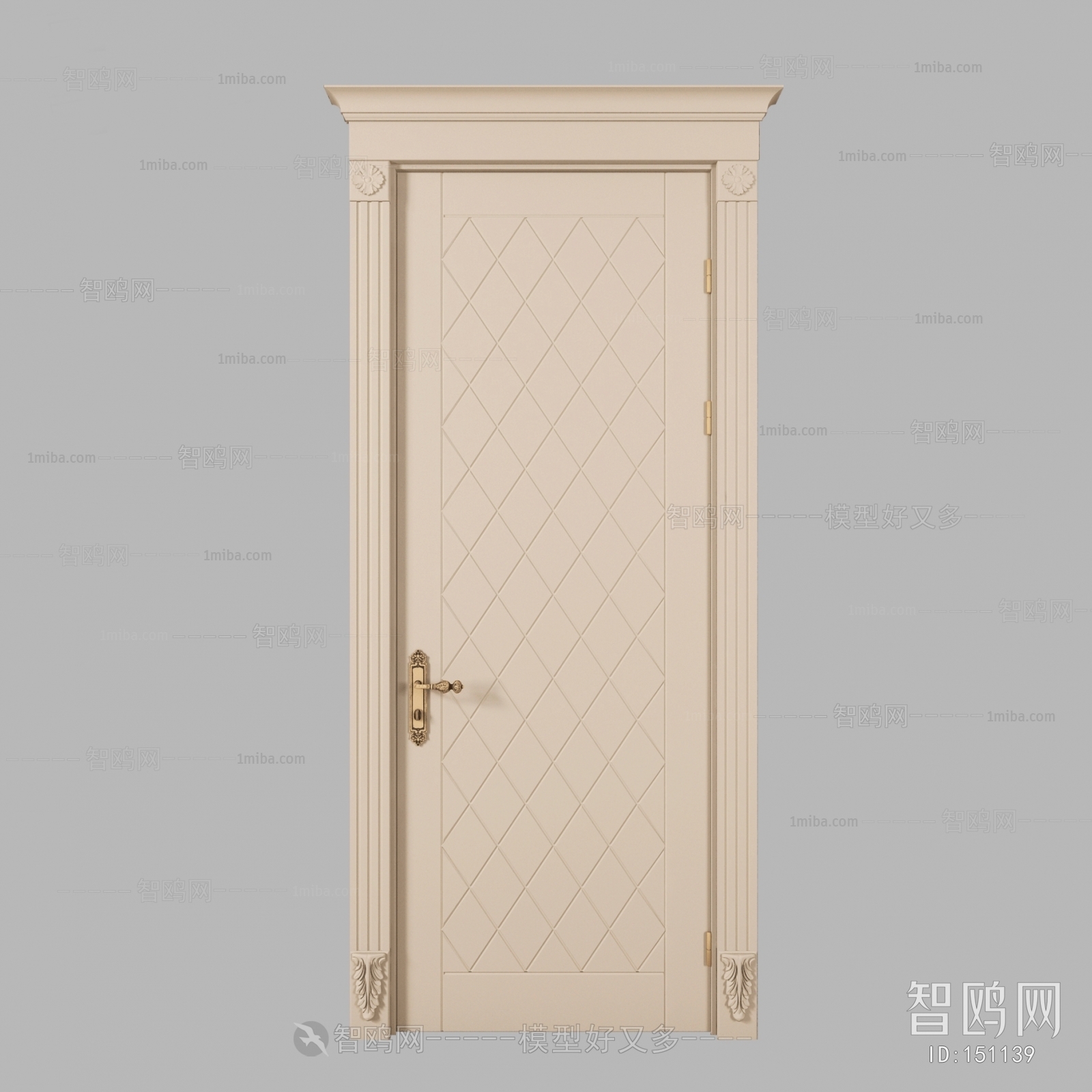 Modern Solid Wood Door