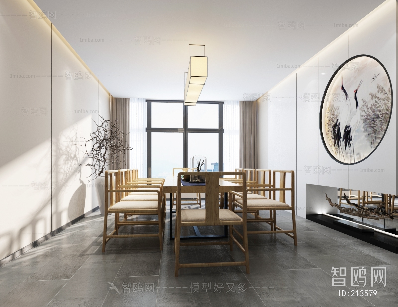 New Chinese Style Reception Room