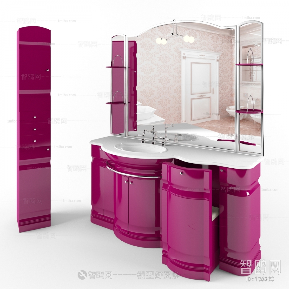 European Style Bathroom Cabinet