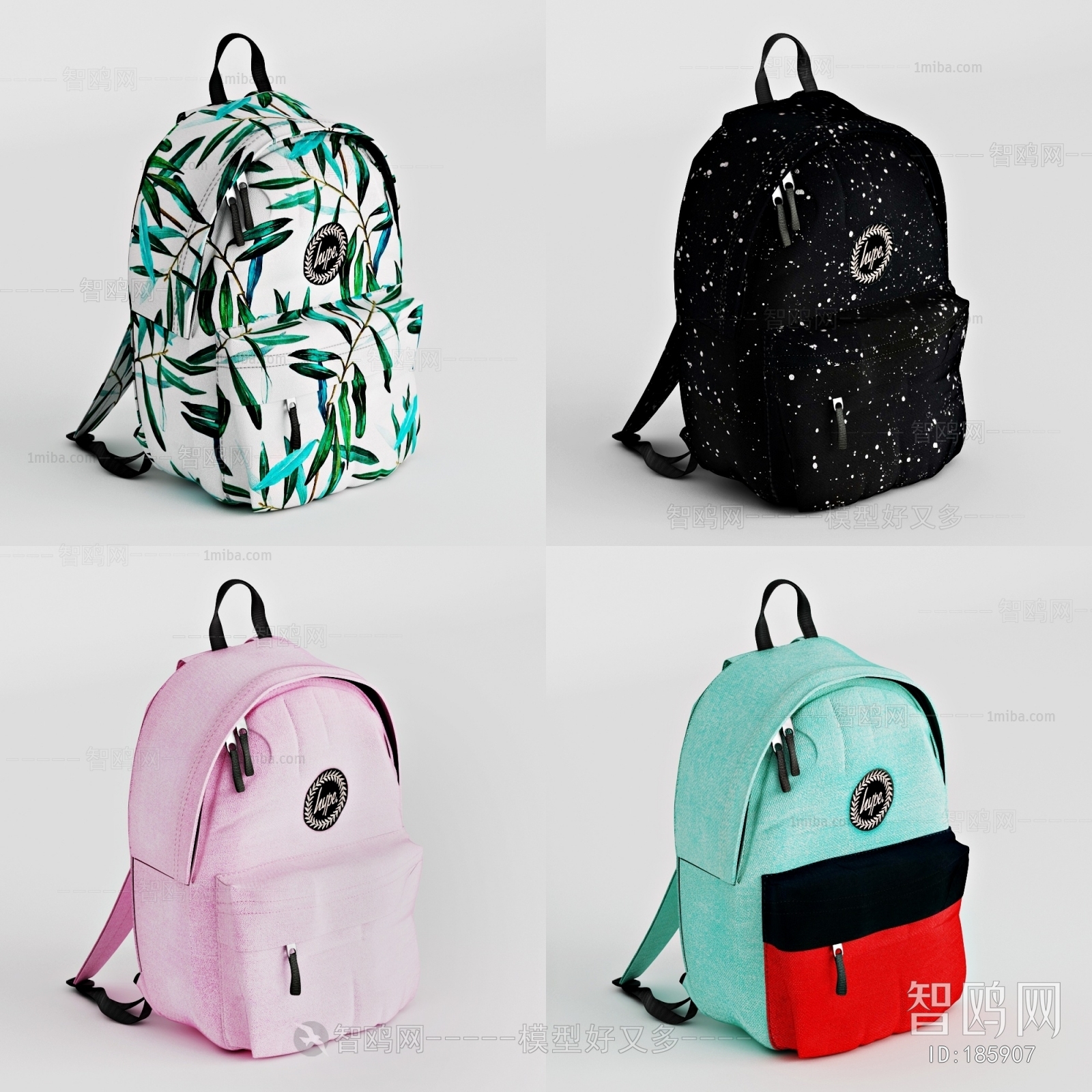 Modern Backpack And Backpack