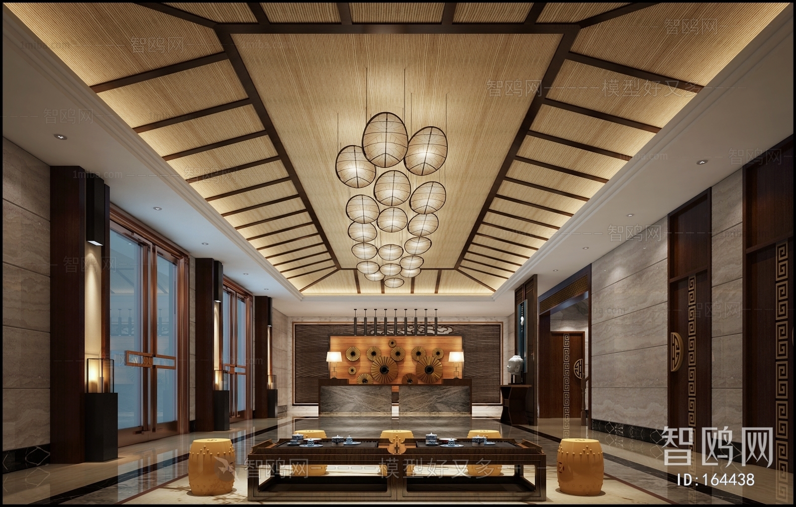 New Chinese Style Lobby Hall